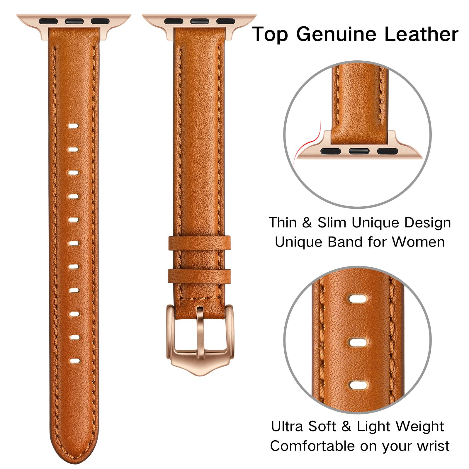 Genuine Leather Replacement Smart Watch Band Strap for Apple Watch Series 10 42mm/9 8 7 41mm/6 5 4 SE SE (2022) SE (2023) 40mm/3 2 1 38mm B
Genuine Leather Replacement Smart Watch Band Strap for Apple Watch Series 10 42mm/9 8 7 41mm/6 5 4 SE SE (2022) SE (2023) 40mm/3 2 1 38mm B