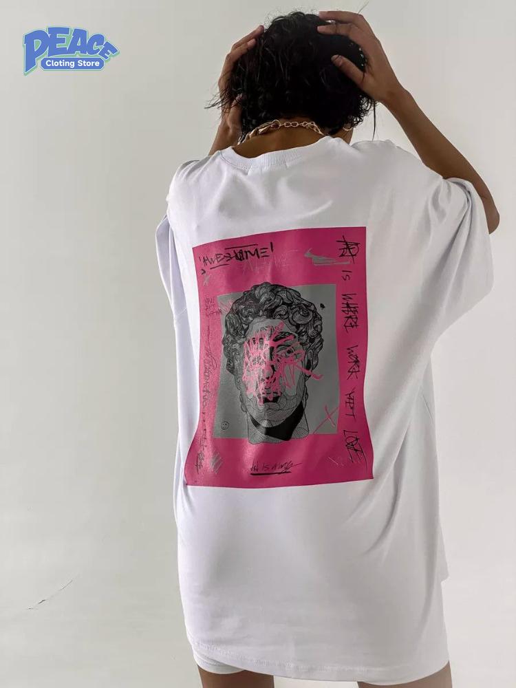 Artistic Portrait Printed T-shirt for Men and Women Pure Cotton T-shirt Summer Fashion Casual Comfy Short Sleeve Top Streetwear S белый
Artistic Portrait Printed T-shirt for Men and Women Pure Cotton T-shirt Summer Fashion Casual Comfy Short Sleeve Top Streetwear S белый