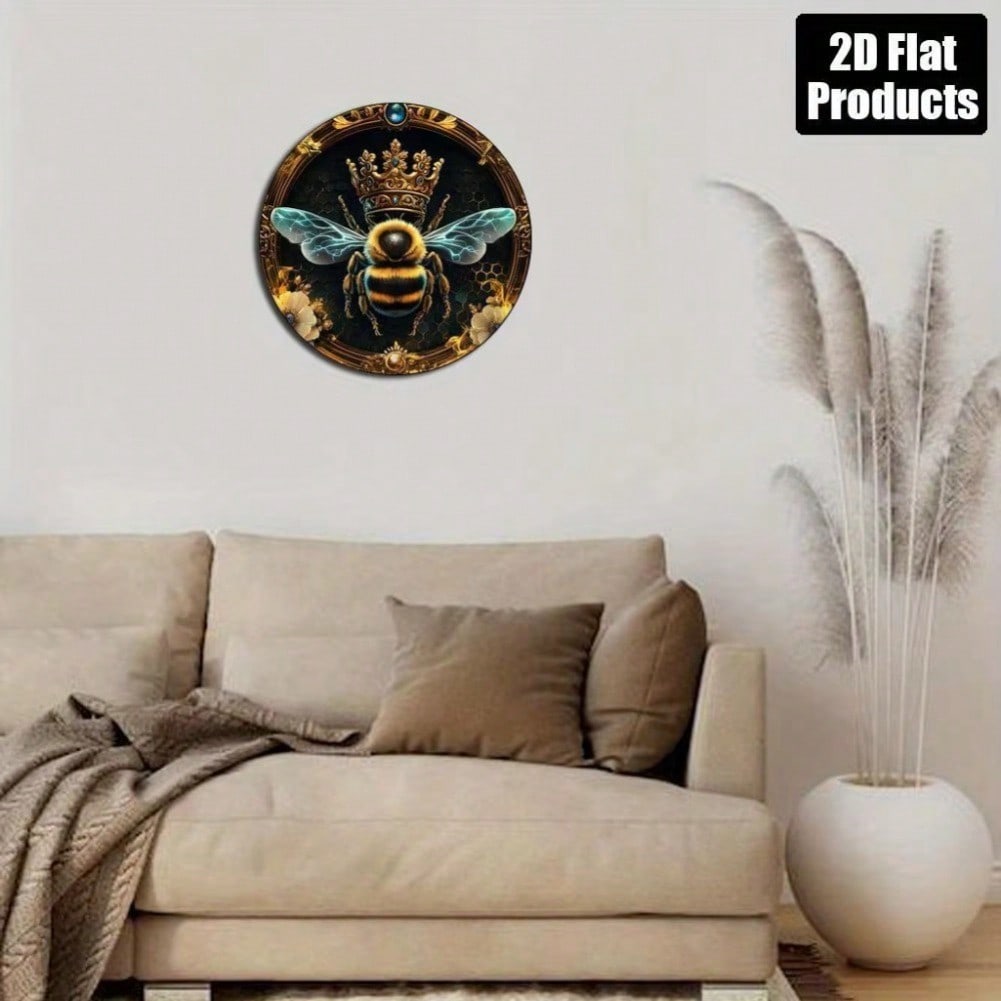 Golden Crown Floral Queen Bee Aluminum Round Sign 20x20
Golden Crown Floral Queen Bee Aluminum Round Sign 20x20