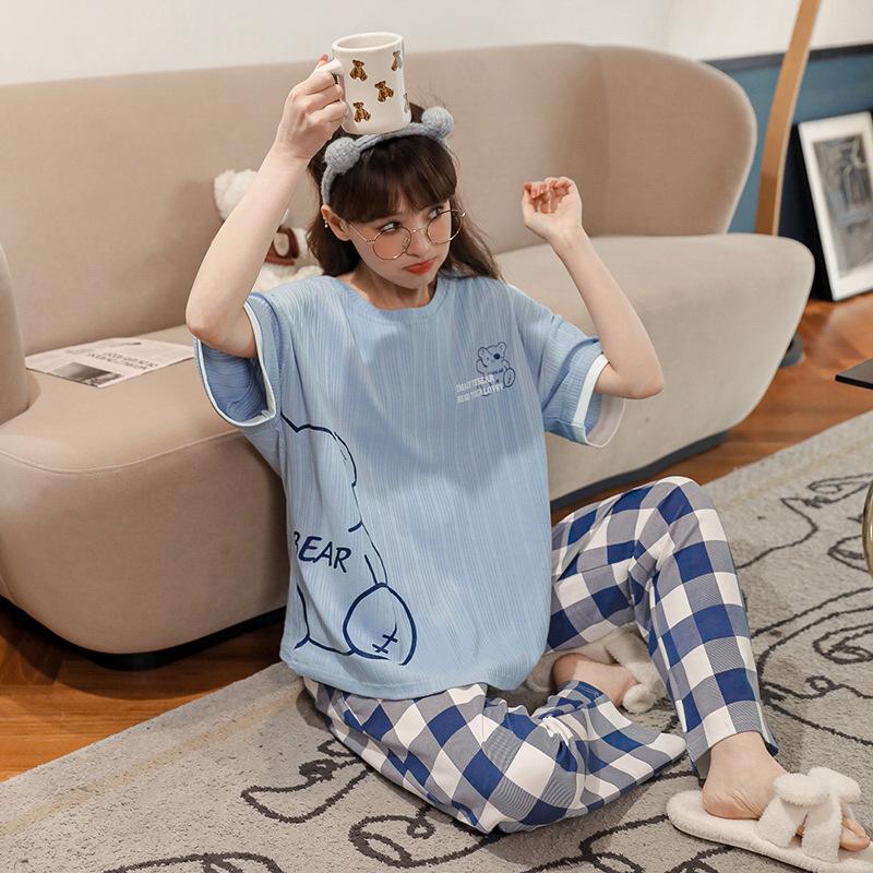 2024 Cotton Women s Pajama Set - Short Sleeve & Long Pants with Sweet Cartoon, for Spring, Summer, and Autumn XL (115-135 lbs)
2024 Cotton Women s Pajama Set - Short Sleeve & Long Pants with Sweet Cartoon, for Spring, Summer, and Autumn XL (115-135 lbs)