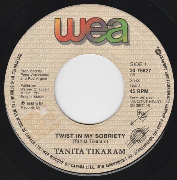 7inch Record TANITA TIKARAM Twist In My Sobriety 2475627 WEA 1988 Canada Dance Electronica Used
7inch Record TANITA TIKARAM Twist In My Sobriety 2475627 WEA 1988 Canada Dance Electronica Used