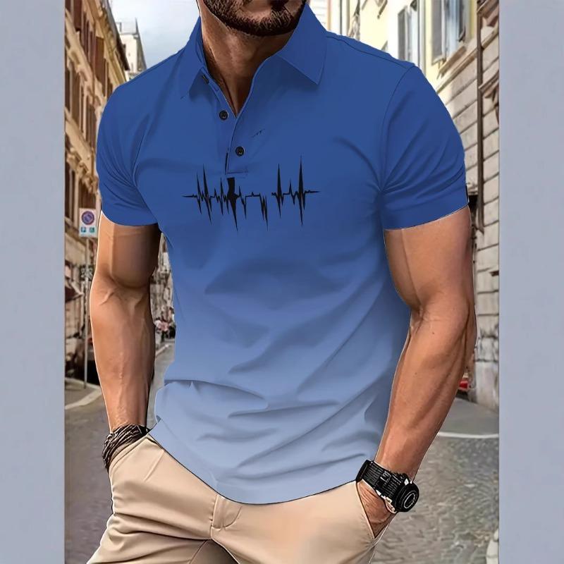 Fashionable 3D Digital Printed Men s Loose Casual Short Sleeved Polo Shirt S синій
Fashionable 3D Digital Printed Men s Loose Casual Short Sleeved Polo Shirt S синій