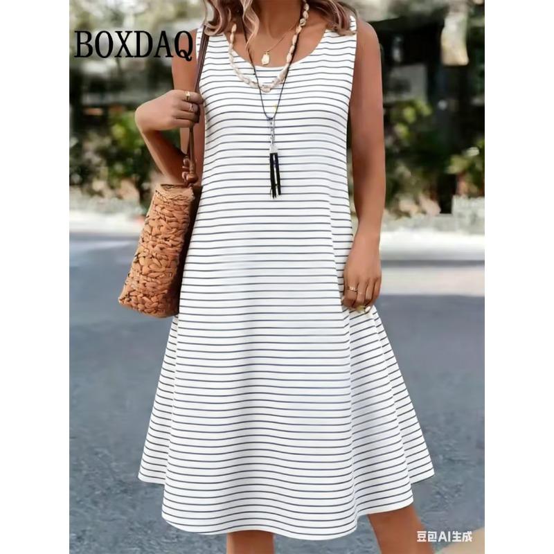 Summer Hot Sale Polka Dot Sleeveless Dress Elegant Women s Fashion Print Mini Dress Casual Round Neck Loose Women s Clothing S
Summer Hot Sale Polka Dot Sleeveless Dress Elegant Women s Fashion Print Mini Dress Casual Round Neck Loose Women s Clothing S