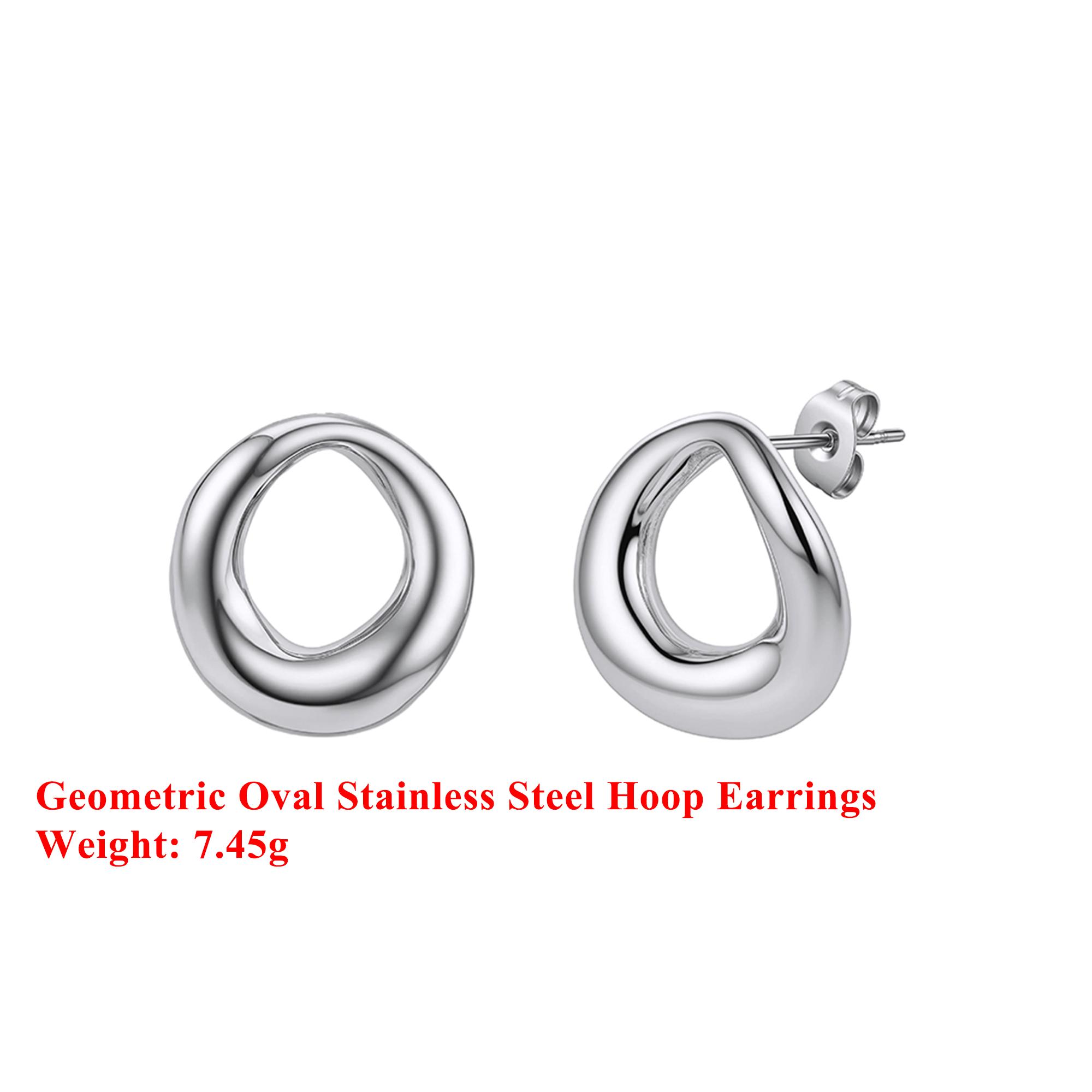 Effie Queen Stainless Steel 18k Gold Geometric Oval Hoop Earrings Fine Jewelry for Women Vacation Banquet Birthdays Gift SKTE16 серебряный
Effie Queen Stainless Steel 18k Gold Geometric Oval Hoop Earrings Fine Jewelry for Women Vacation Banquet Birthdays Gift SKTE16 серебряный
