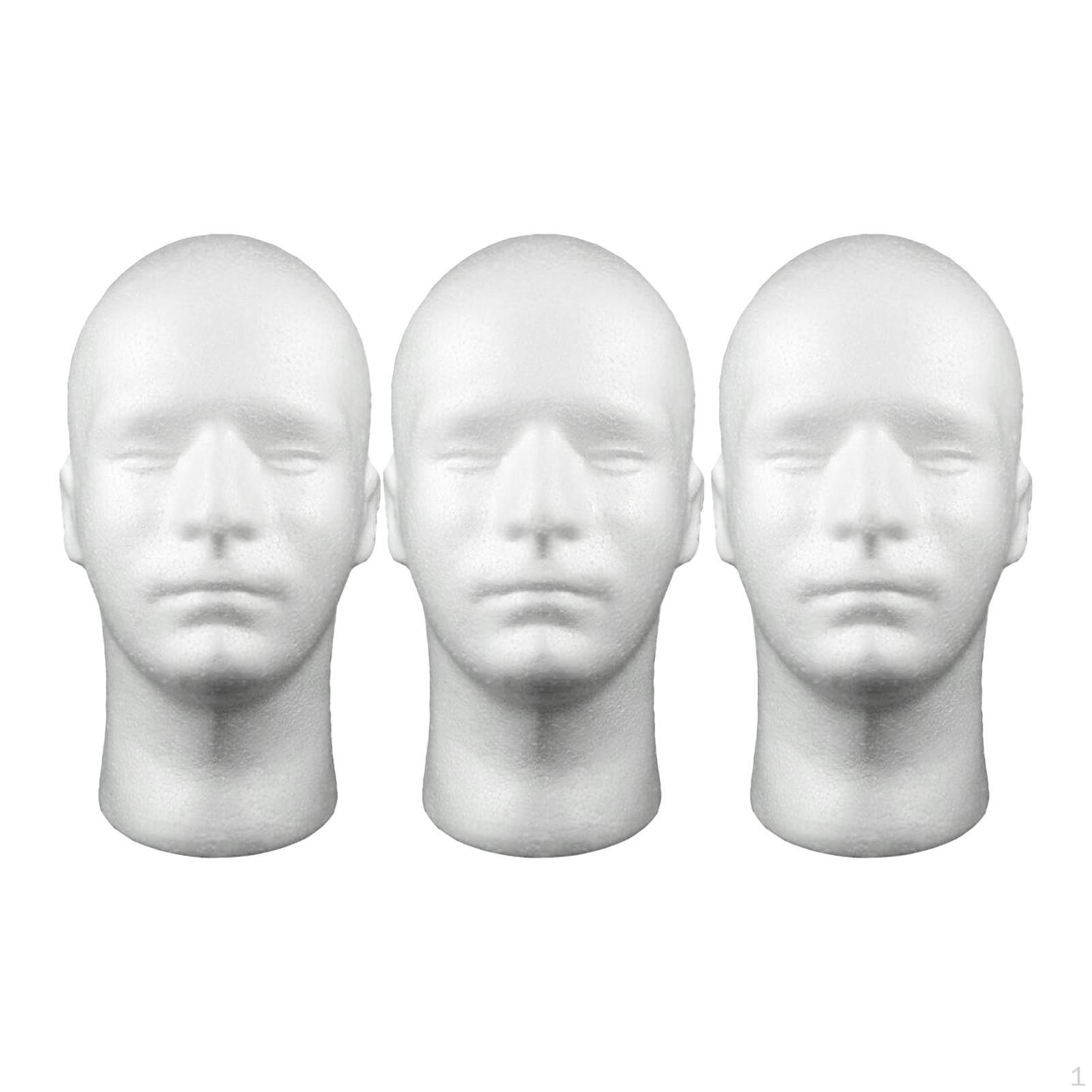 3Pcs Male Foam Head Model Hat Wig Show Display Stand Rack White
3Pcs Male Foam Head Model Hat Wig Show Display Stand Rack White