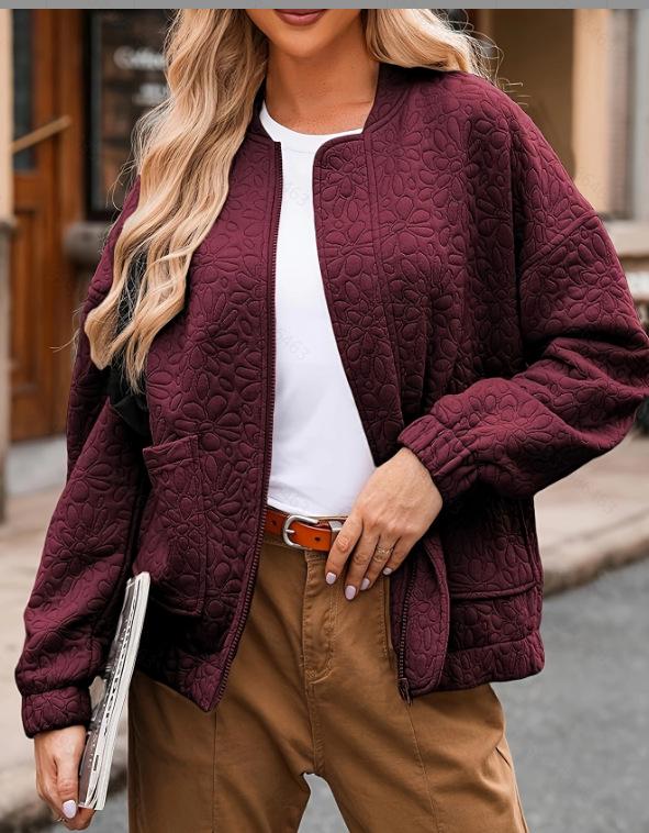 Autumn/Winter 2025 Women s Textured Button-Up Cardigan Jacket - Long-Sleeved Fashion Coat for Europe and America. S вина червоного кольору
Autumn/Winter 2025 Women s Textured Button-Up Cardigan Jacket - Long-Sleeved Fashion Coat for Europe and America. S вина червоного кольору
