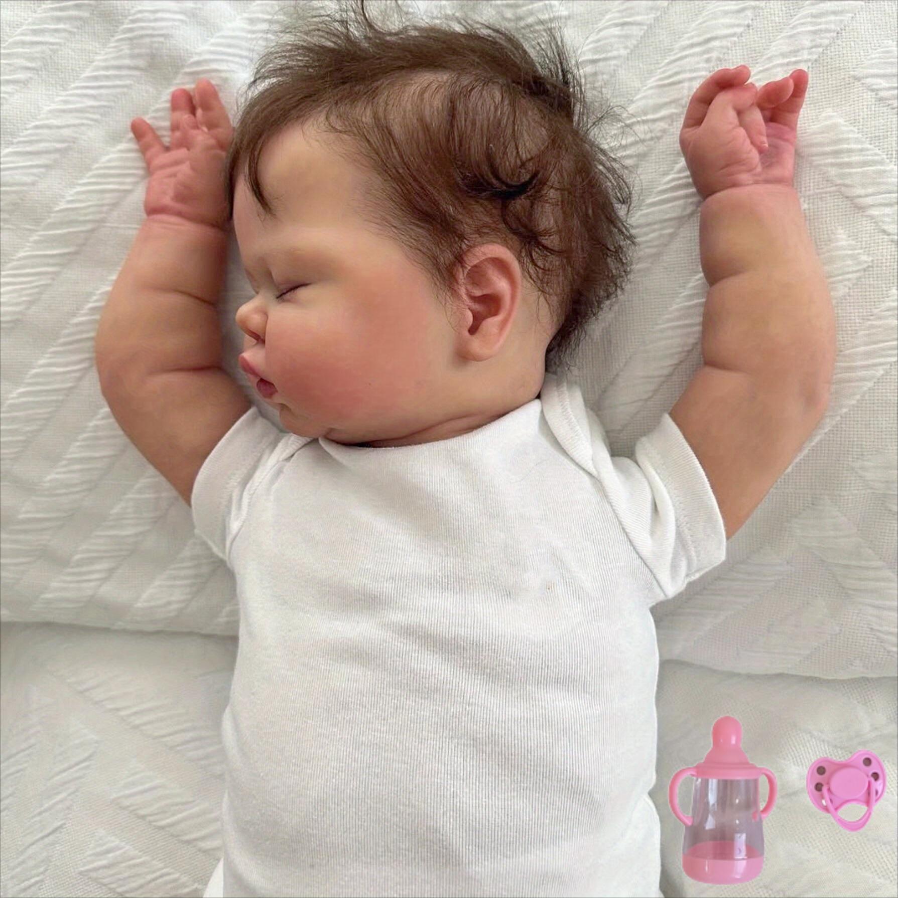 BZDOLL Cloth Body Vinyl Limbs 50 CM 20inch 3D-Paint Asleep Fat Reborn Baby Doll Toy for Girl Lifelike Kids Birthday Gift Play House Toy Humanoid Doll cloth body doll
BZDOLL Cloth Body Vinyl Limbs 50 CM 20inch 3D-Paint Asleep Fat Reborn Baby Doll Toy for Girl Lifelike Kids Birthday Gift Play House Toy Humanoid Doll cloth body doll