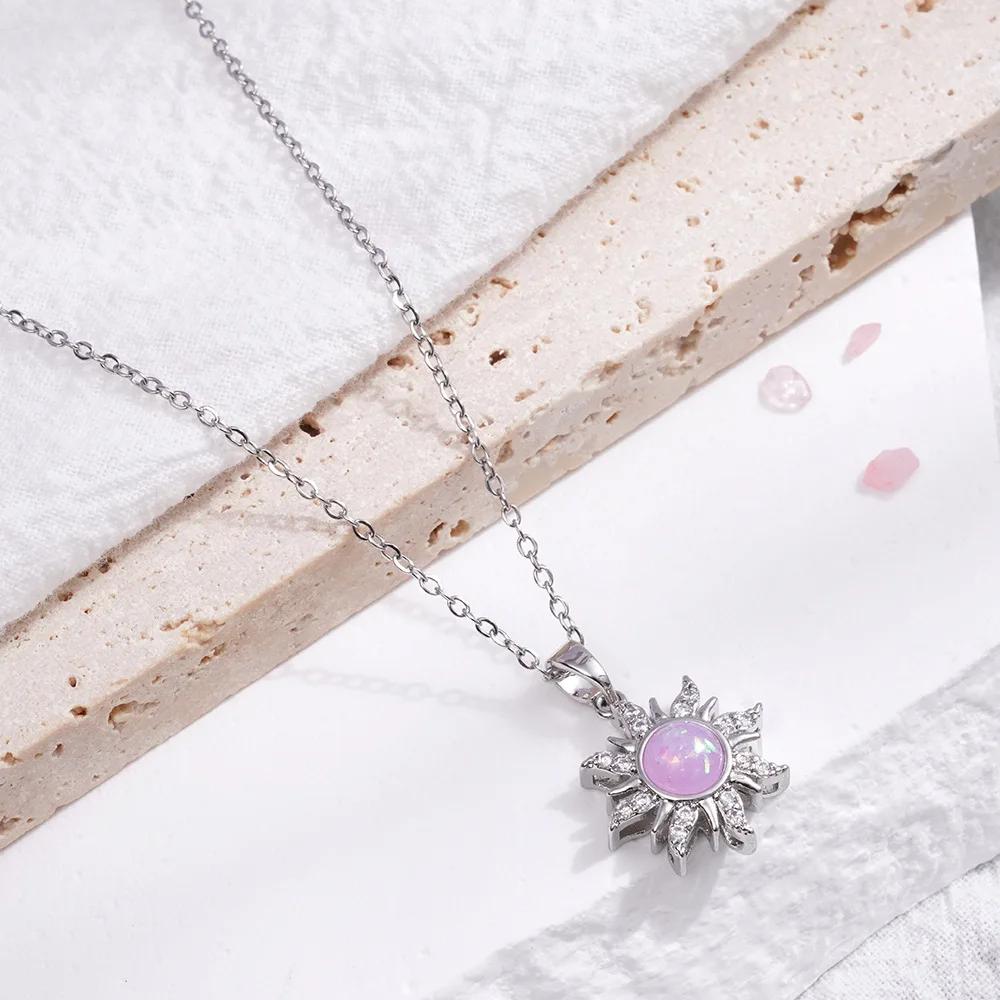 Fashion Bling Zircon Sunflower Pendant Necklace for Women Girls Stainless Steel Chain Sun Jewelry Accessories Gifts for Friends
Fashion Bling Zircon Sunflower Pendant Necklace for Women Girls Stainless Steel Chain Sun Jewelry Accessories Gifts for Friends