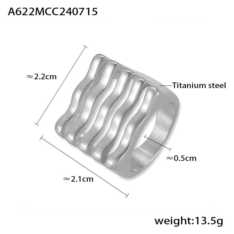 Новое многослойное квадратное кольцо Wind, модный преувеличенный дизайн, титановая сталь, покрытая 18-каратным настоящим золотом, хип-хоп-ювелирные изделия No. 8
Новое многослойное квадратное кольцо Wind, модный преувеличенный дизайн, титановая сталь, покрытая 18-каратным настоящим золотом, хип-хоп-ювелирные изделия No. 8