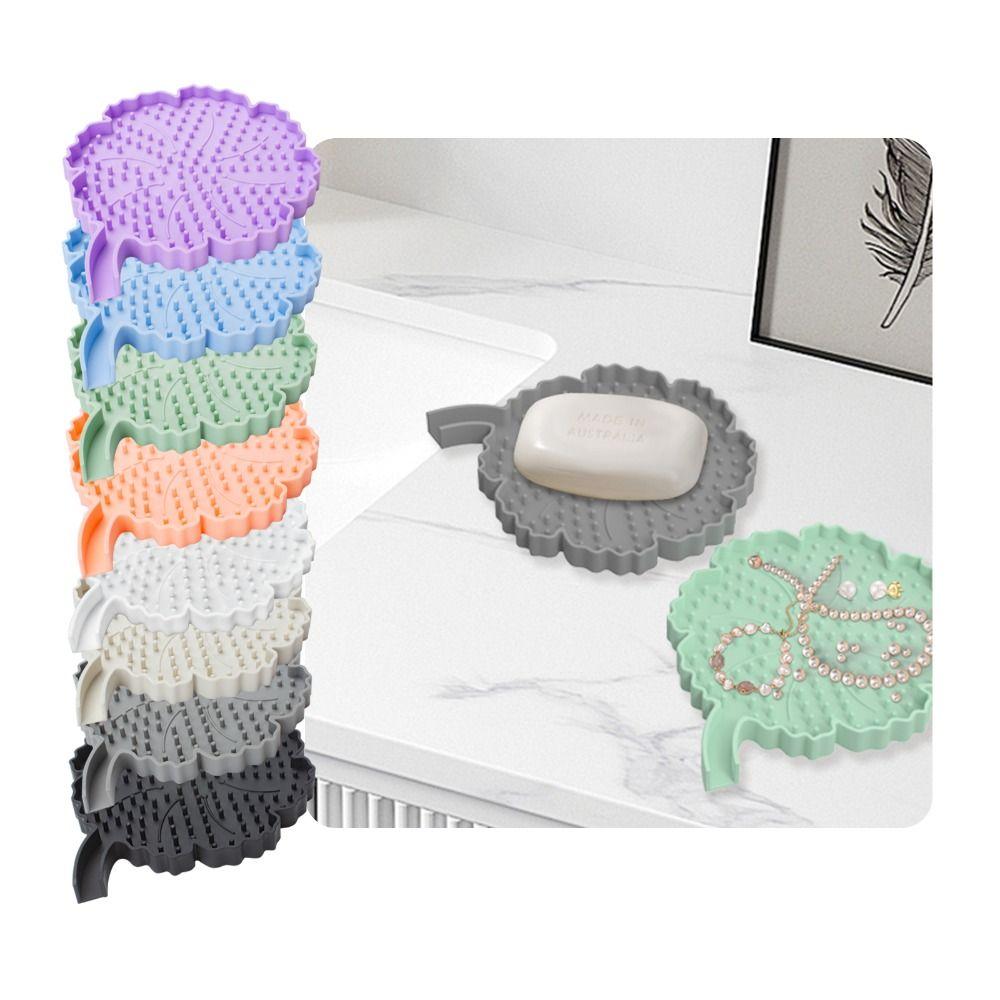 Silicone Soap Box Self-draining Soap Container Creative Soap Tray Bathroom Accessories бежевий
Silicone Soap Box Self-draining Soap Container Creative Soap Tray Bathroom Accessories бежевий