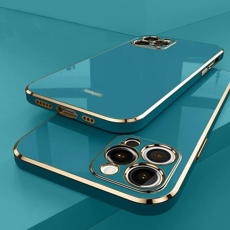 Luxury Square Silicone Plating Phone Case For Iphone 15 14 13 12 11 Pro Max Xr X Xs Max 7 8 15 Plus Solid Color Soft Cover
Luxury Square Silicone Plating Phone Case For Iphone 15 14 13 12 11 Pro Max Xr X Xs Max 7 8 15 Plus Solid Color Soft Cover