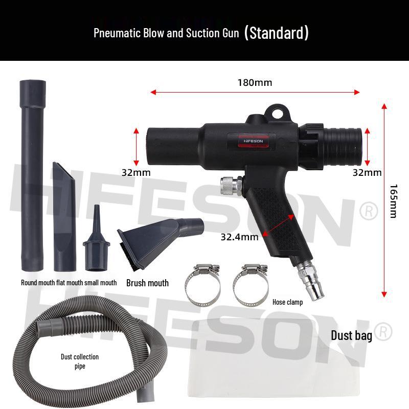 Haifeisha Dual-use Pneumatic Vacuum & Blower Set for Car Tire Repair & Dust Removal
Haifeisha Dual-use Pneumatic Vacuum & Blower Set for Car Tire Repair & Dust Removal