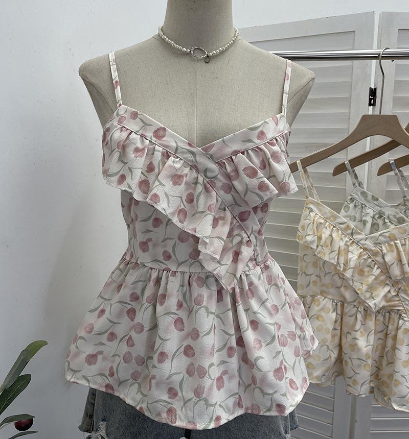 Floral Vacation Style Ruffle Hem Sleeveless Camisole One Size рожевий
Floral Vacation Style Ruffle Hem Sleeveless Camisole One Size рожевий