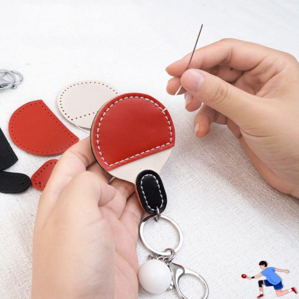 Anti-lost DIY Ping Pong Keyrings Leather Sports Fans Key Ring Ornament Accessories 1set
Anti-lost DIY Ping Pong Keyrings Leather Sports Fans Key Ring Ornament Accessories 1set