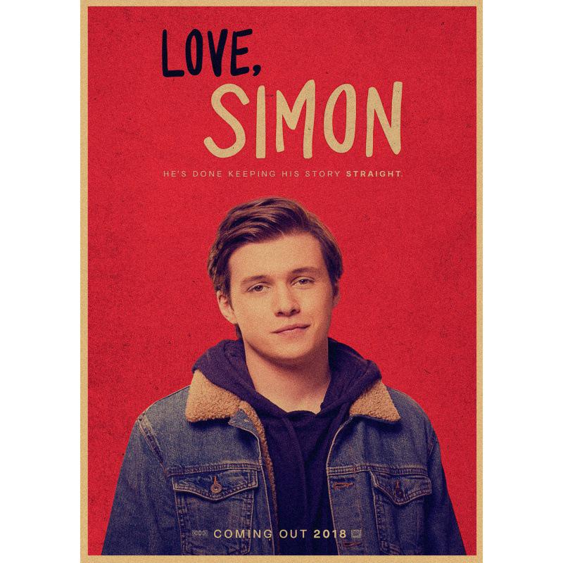Love, Simon Classic Movie Poster Retro Kraft Paper Wall Art White card paper (non-adhesive) 30*42 cm
Love, Simon Classic Movie Poster Retro Kraft Paper Wall Art White card paper (non-adhesive) 30*42 cm
