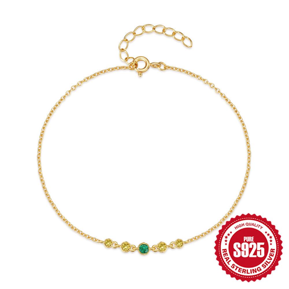 Stylish Simple S925 Sterling Silver Color 5 Diamonds Daily Match Ladies Bracelet Bracelet 925 Silver золотой
Stylish Simple S925 Sterling Silver Color 5 Diamonds Daily Match Ladies Bracelet Bracelet 925 Silver золотой