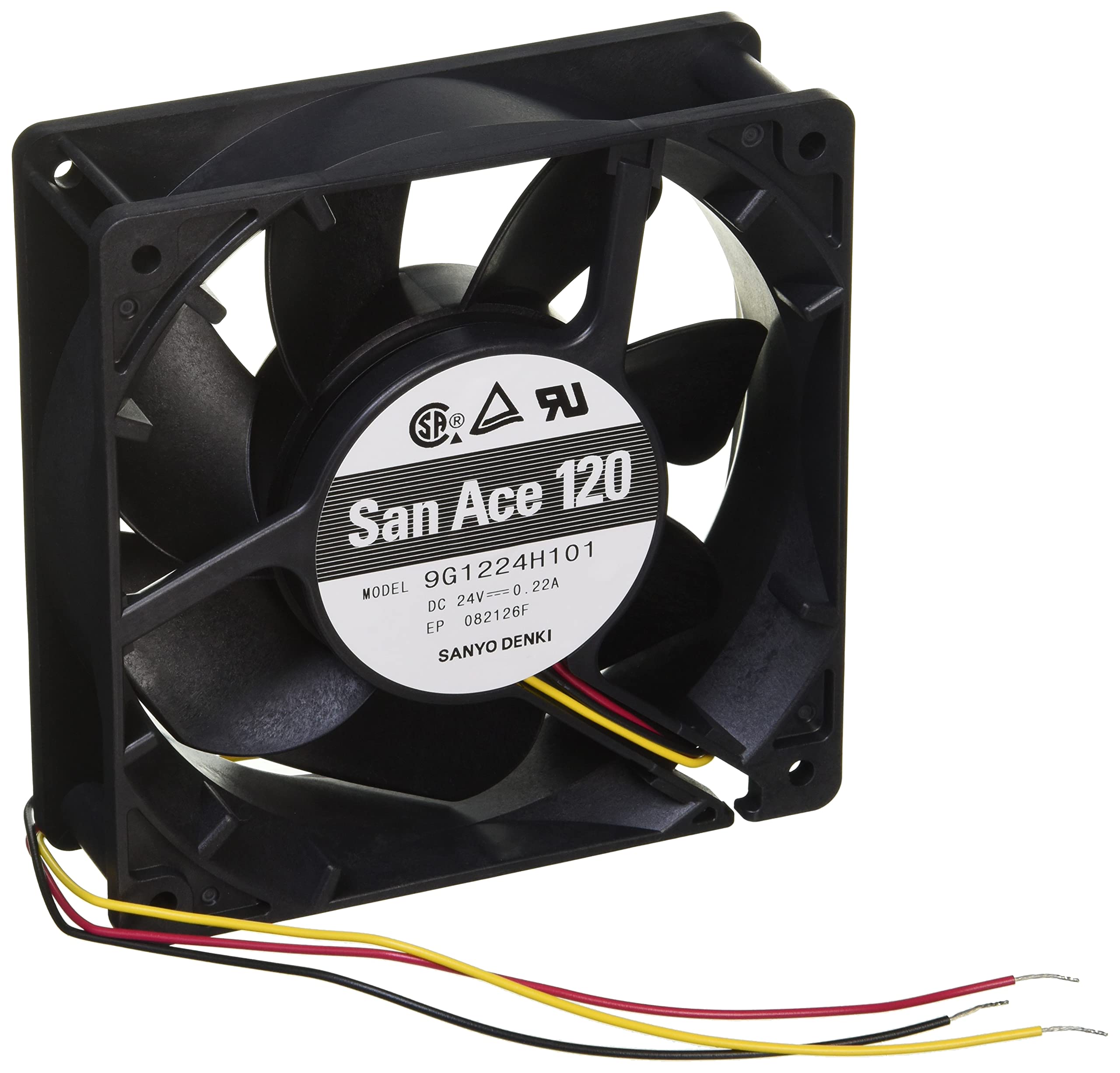 Sanyo Denki DC San Ace DC Fan 9G thickness 9G1224H101 120×38
Sanyo Denki DC San Ace DC Fan 9G thickness 9G1224H101 120×38