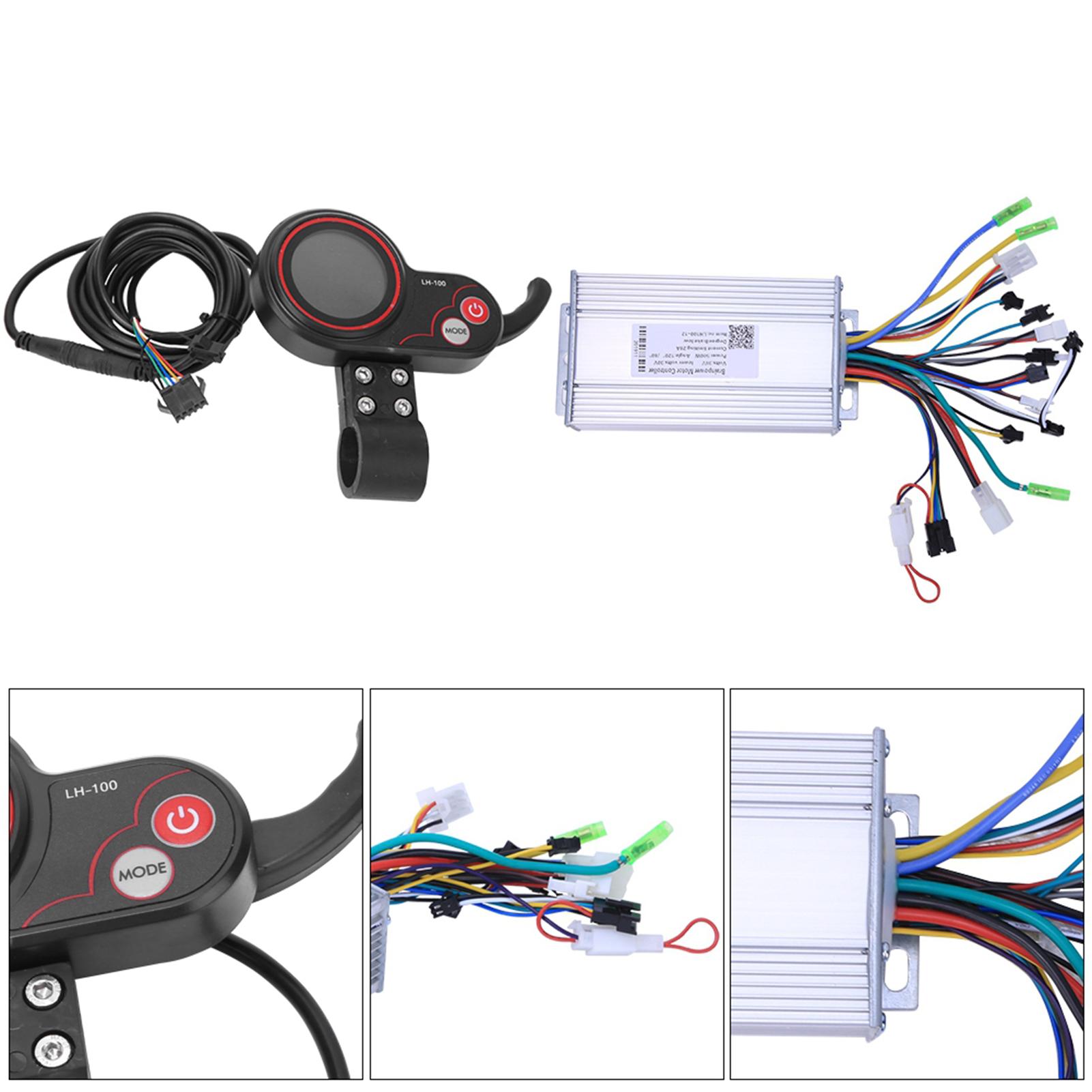 LH100 36V 500W 2 in 1 Electric Scooter Mountain Bike Controller with LCD Thumb Shifter Accessory
LH100 36V 500W 2 in 1 Electric Scooter Mountain Bike Controller with LCD Thumb Shifter Accessory