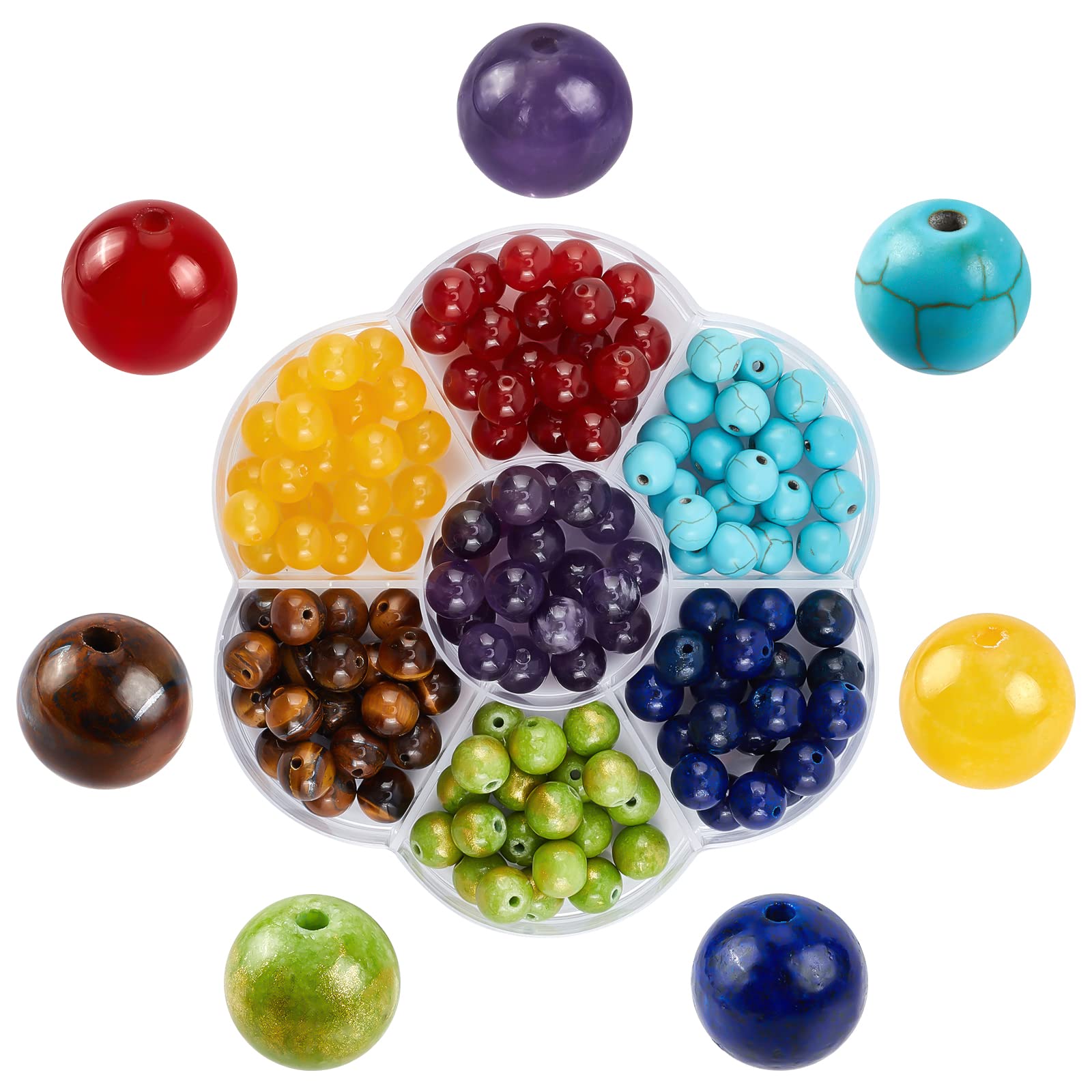 SUNNYCLUE 140 pieces 8mm Chakra bracelet set Good luck charm Chakra stone set Turquoise beads American Jist Beads Tiger Eye Lapis Lazuli Agate Crystal
SUNNYCLUE 140 pieces 8mm Chakra bracelet set Good luck charm Chakra stone set Turquoise beads American Jist Beads Tiger Eye Lapis Lazuli Agate Crystal