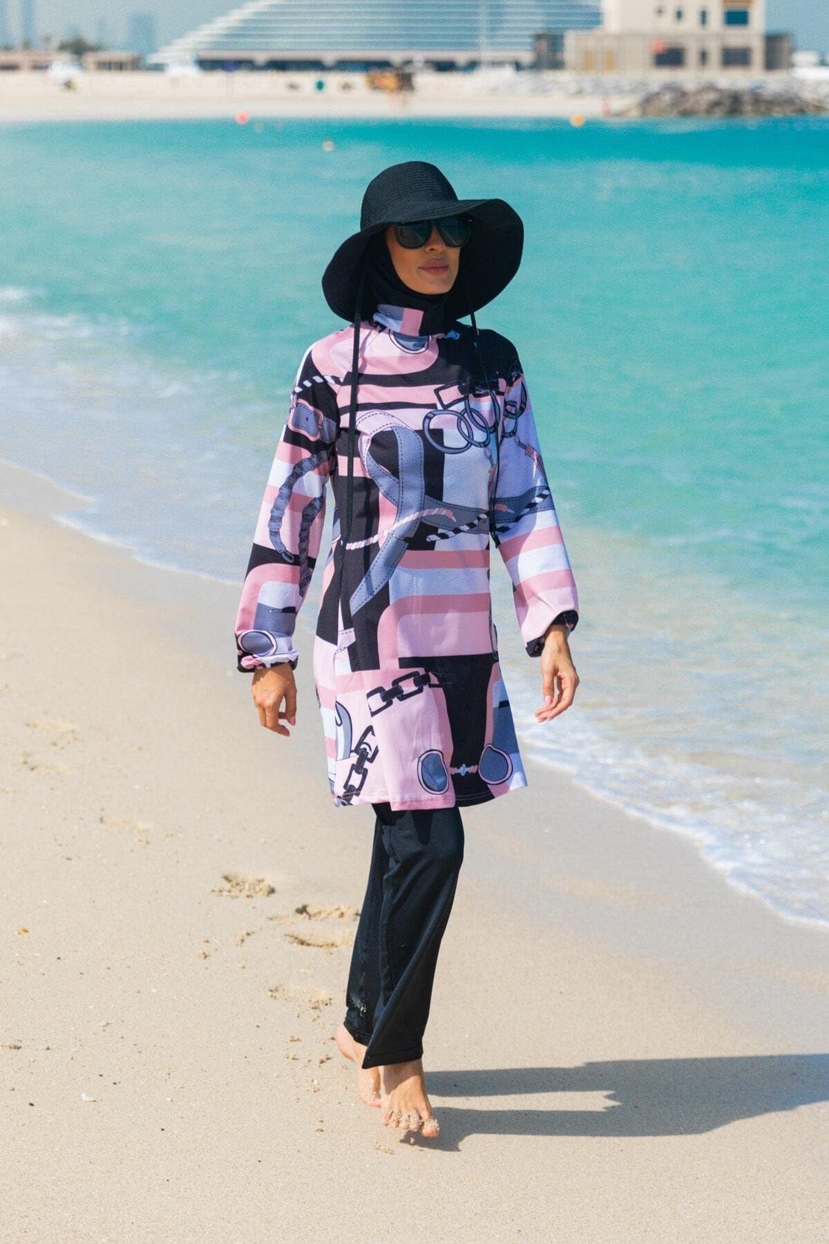 Жіночий мусульманський скромний ісламський повне покриття Burkini Beach Swimwear Costume Swimwear Hijab Beachwear Swimsuit M
Жіночий мусульманський скромний ісламський повне покриття Burkini Beach Swimwear Costume Swimwear Hijab Beachwear Swimsuit M