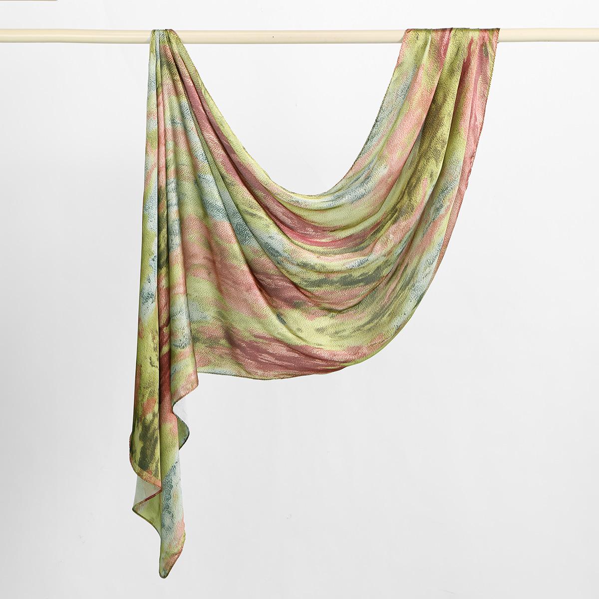 New Shimmer Satin Silk Hijab For Muslim Women Long Scarf Watercolor Print Headscarf Foulard Islam Head Cover Shawl Wrap Bandana
New Shimmer Satin Silk Hijab For Muslim Women Long Scarf Watercolor Print Headscarf Foulard Islam Head Cover Shawl Wrap Bandana