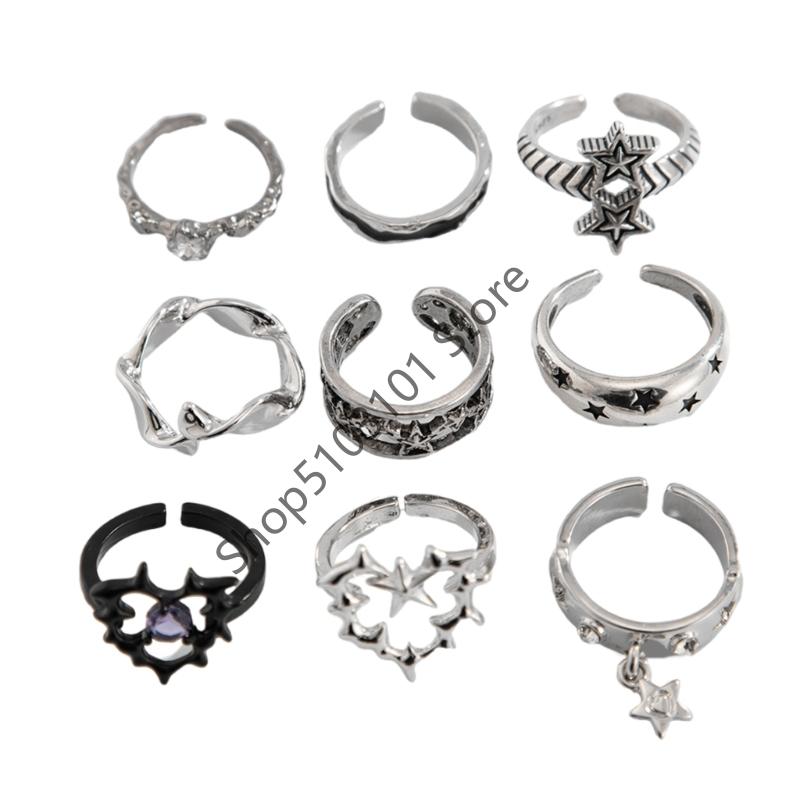 9 Pieces Thorn Gothic Heart Rings Punk Irregular Open Ring For Women Men Y2K Grunge Jewely белый
9 Pieces Thorn Gothic Heart Rings Punk Irregular Open Ring For Women Men Y2K Grunge Jewely белый