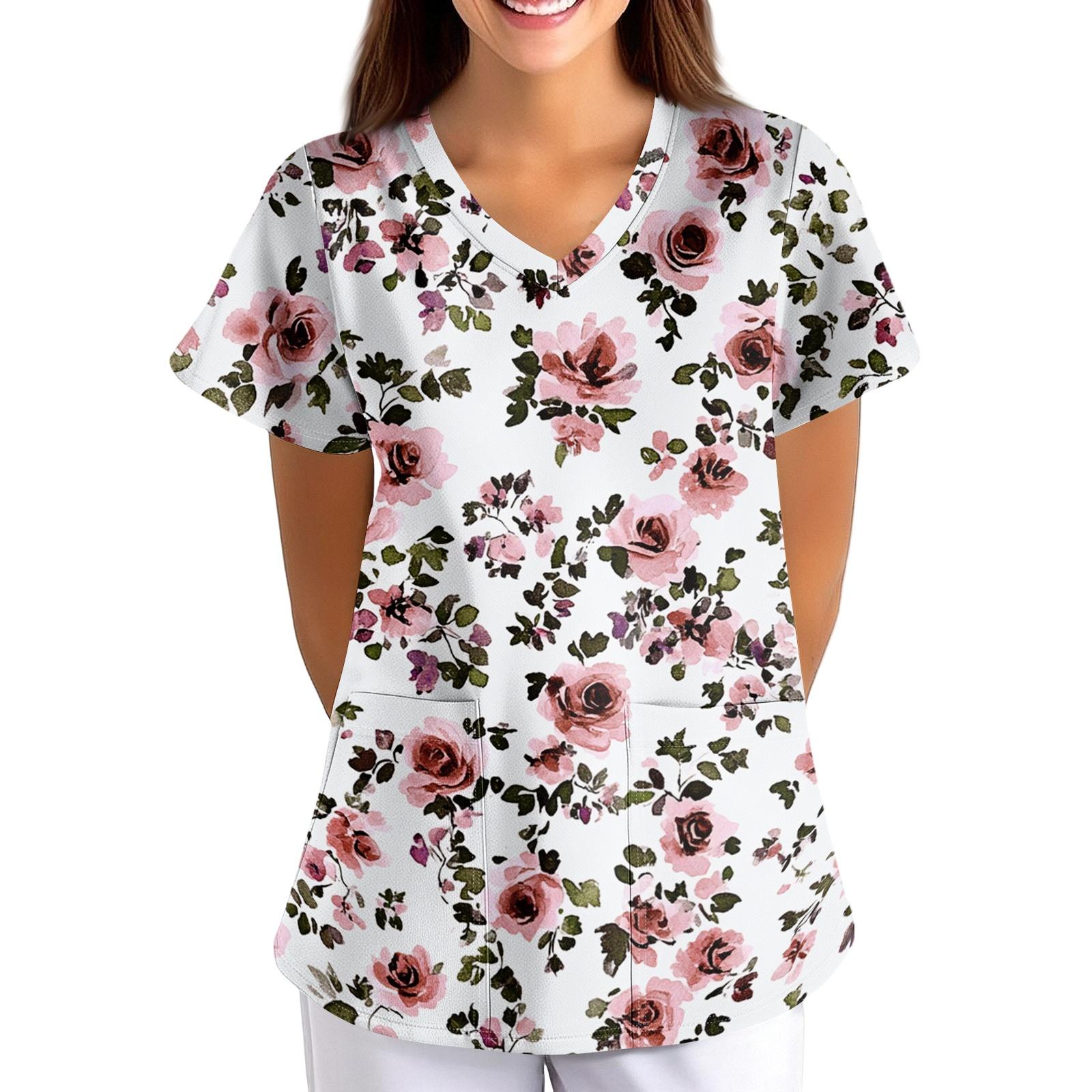 Women’s Printed Loose Fit V Neck Pocket Short Sleeve Scrub Top Nurse Uniform for Healthcare XXXXL розовый
Women’s Printed Loose Fit V Neck Pocket Short Sleeve Scrub Top Nurse Uniform for Healthcare XXXXL розовый