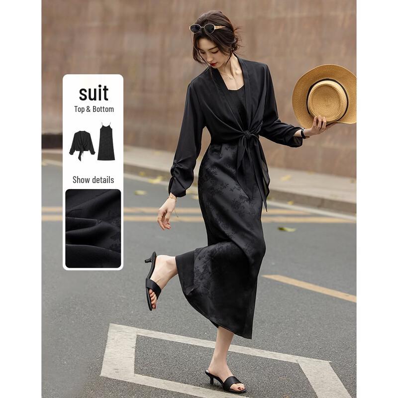 Women s Shirred Cuff Cardigan & Adjustable Strap Dress Set M
Women s Shirred Cuff Cardigan & Adjustable Strap Dress Set M