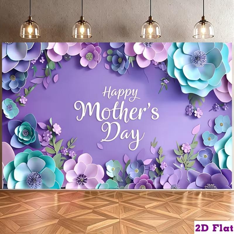 2D Mother s Day Photography Backdrop Elegant 3D Paper Flower Purple Background 47.2x31.5inch/120*80cm
2D Mother s Day Photography Backdrop Elegant 3D Paper Flower Purple Background 47.2x31.5inch/120*80cm