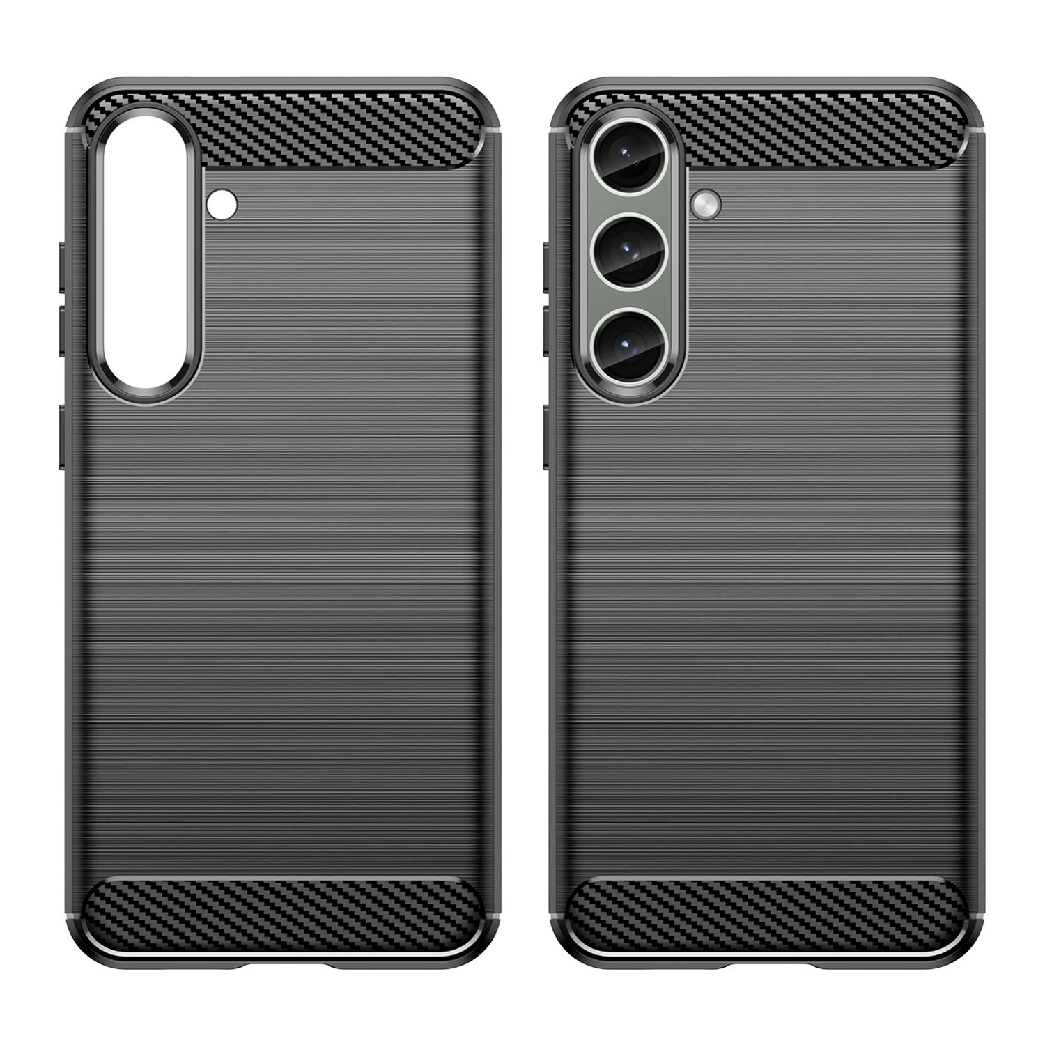 For Samsung Galaxy S25+/S24+ Mobile Phone Case Slim-Fit Cover TPU Carbon Fiber Texture Phone Shell Black
For Samsung Galaxy S25+/S24+ Mobile Phone Case Slim-Fit Cover TPU Carbon Fiber Texture Phone Shell Black