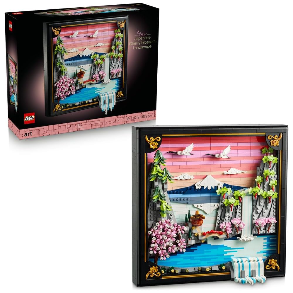 LEGO Art Japanese Landscape with Cherry Blossoms Building Blocks Toy 31218
LEGO Art Japanese Landscape with Cherry Blossoms Building Blocks Toy 31218