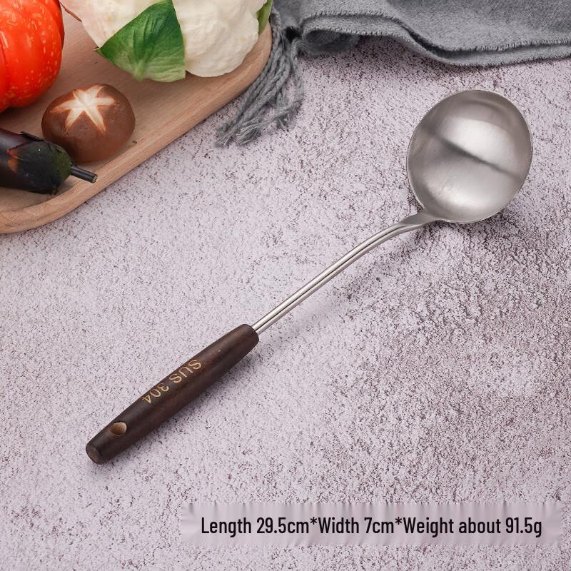 Xuyang Lancai 304 Stainless Steel Wooden Handle Kitchen Ladle
Xuyang Lancai 304 Stainless Steel Wooden Handle Kitchen Ladle