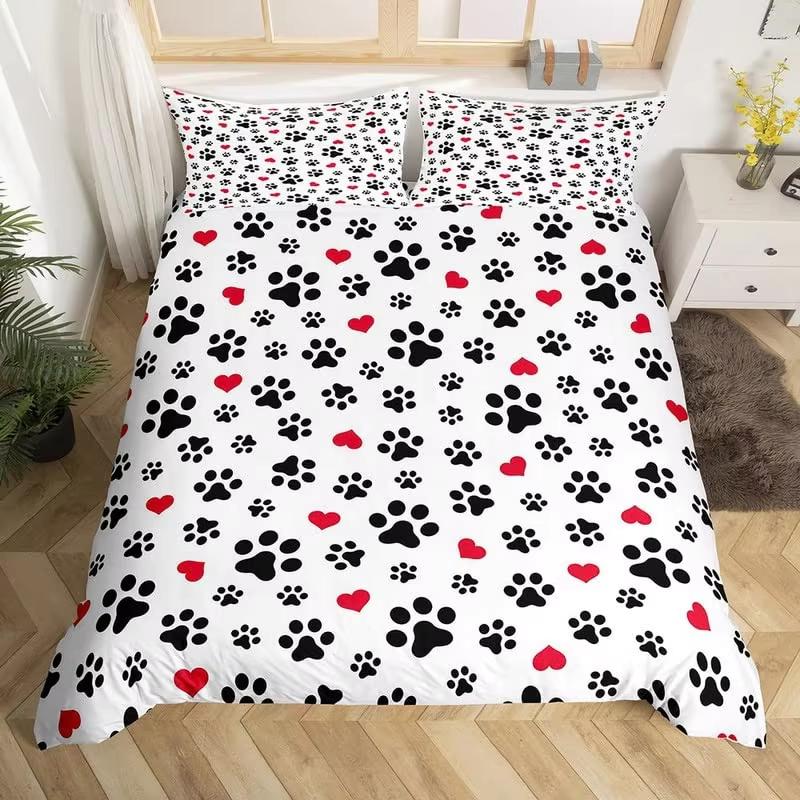 Cat Paw Duvet Cover Cartoon Animal Bedding Set Single Twin King For Girl Teen Microfiber Lovely Kitten Puppy Pet Comforter Cover EU Single(135x200cm)
Cat Paw Duvet Cover Cartoon Animal Bedding Set Single Twin King For Girl Teen Microfiber Lovely Kitten Puppy Pet Comforter Cover EU Single(135x200cm)
