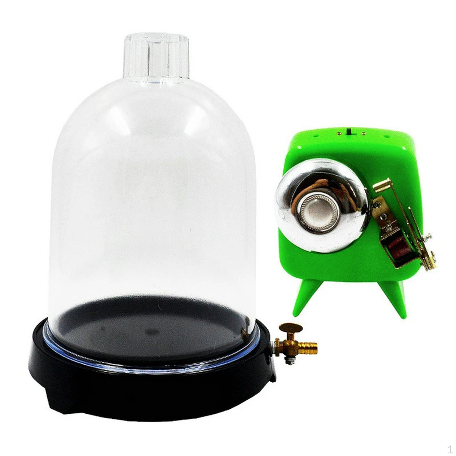 Scientific Tool Vacuum Demonstration Hood Transparent Bell Jar Set Disc for
Scientific Tool Vacuum Demonstration Hood Transparent Bell Jar Set Disc for