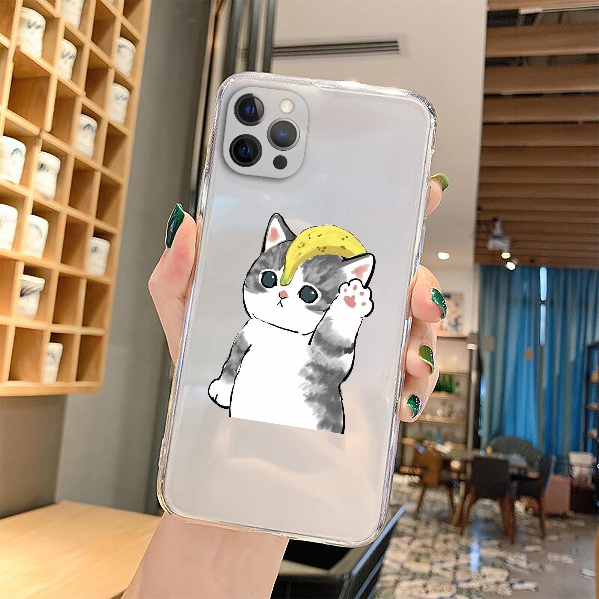 Чехол для телефона с забавным мультяшным котом для iPhone 11 12 Pro Max 13 XR XS X 8 7 SE 2020 Plus, прозрачный мягкий чехол из ТПУ с милым животным рисунком iPhone 7 8 SE2
Чехол для телефона с забавным мультяшным котом для iPhone 11 12 Pro Max 13 XR XS X 8 7 SE 2020 Plus, прозрачный мягкий чехол из ТПУ с милым животным рисунком iPhone 7 8 SE2