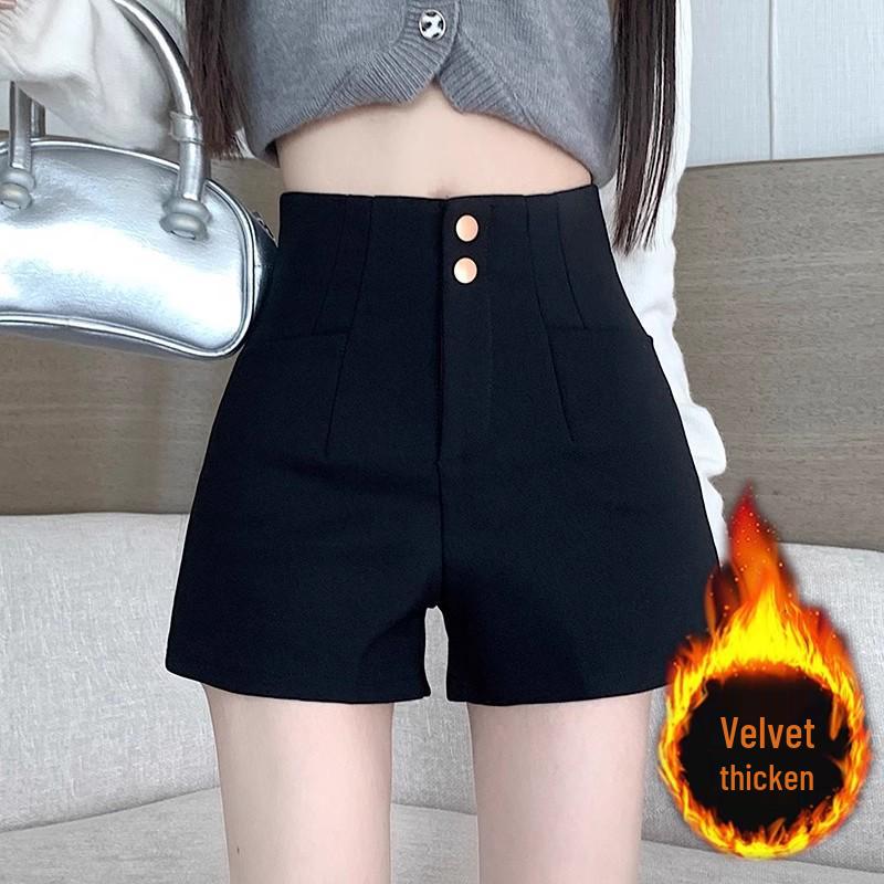 Women s Fleece-Lined Black High-Waisted A-Line Boot Shorts, Plus Size, Versatile Casual Wear for Autumn/Winter 2025 2XL
Women s Fleece-Lined Black High-Waisted A-Line Boot Shorts, Plus Size, Versatile Casual Wear for Autumn/Winter 2025 2XL