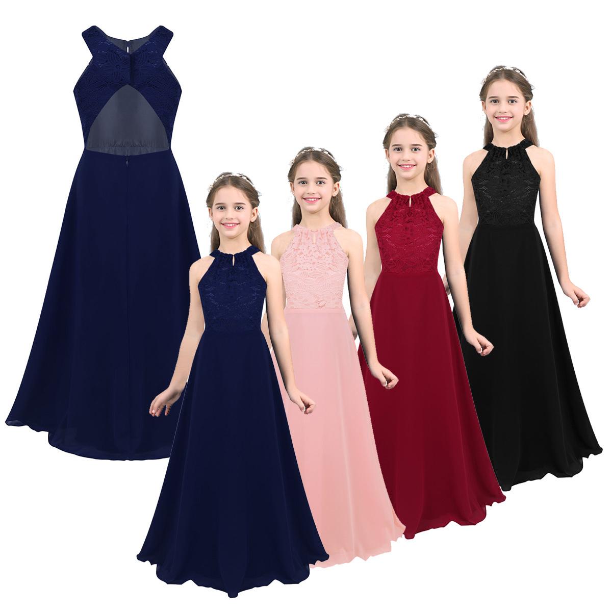 Girls Sleeveless Lace Chiffon Halter Flower Girl Dress Princess Pageant Wedding Kids First Communion Tutu Floor Length Dress 14-16 Years м ята зелений колір
Girls Sleeveless Lace Chiffon Halter Flower Girl Dress Princess Pageant Wedding Kids First Communion Tutu Floor Length Dress 14-16 Years м ята зелений колір