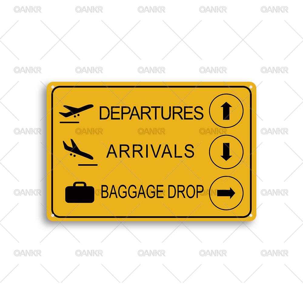 Vintage Airport Indicate Metal Tin Sign Departures Arrivals Baggage Drop Metal Signs for Airport Wall Decor Plaque 20x30cm(7.8x11.8inch)
Vintage Airport Indicate Metal Tin Sign Departures Arrivals Baggage Drop Metal Signs for Airport Wall Decor Plaque 20x30cm(7.8x11.8inch)