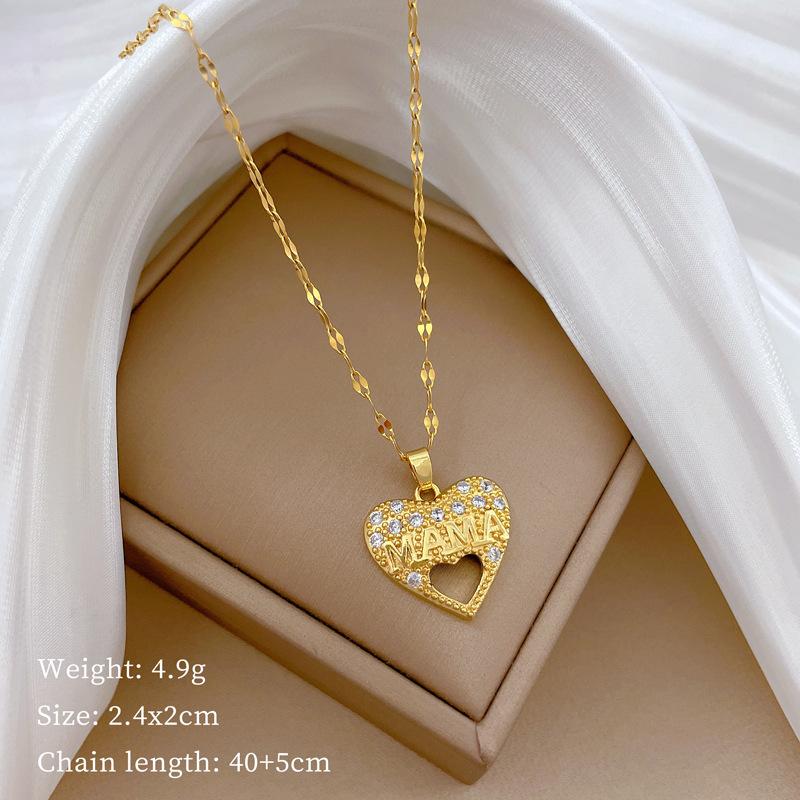 Empty Love Light Luxury Temperament Gorgeous Full Diamond Necklace Female Versatile Collarbone Chain Titanium Steel Chain
Empty Love Light Luxury Temperament Gorgeous Full Diamond Necklace Female Versatile Collarbone Chain Titanium Steel Chain