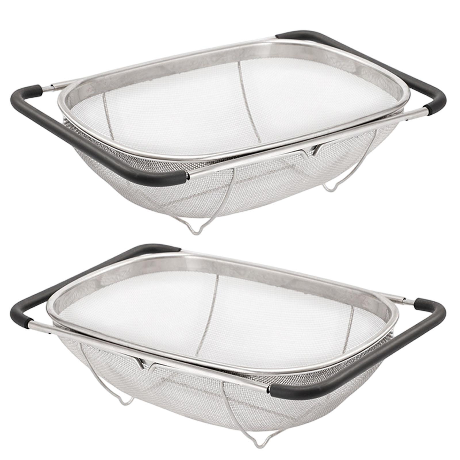 Stainless Steel Colander Strainer Multi-Purpose Vegetable Drain Basin Wear Resist Sink Drain Rack Retractable Dish Water Filter China Mainland
Stainless Steel Colander Strainer Multi-Purpose Vegetable Drain Basin Wear Resist Sink Drain Rack Retractable Dish Water Filter China Mainland
