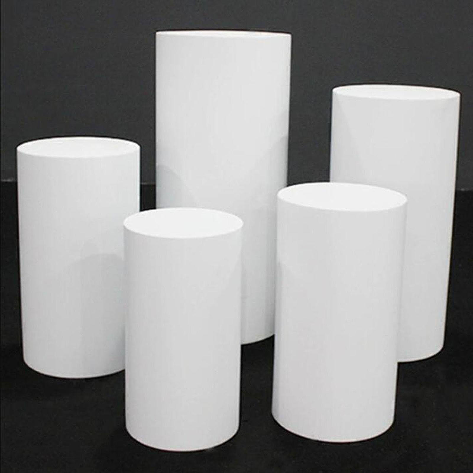 5Pcs Cylinder Covers for Dessert Tables, Lightweight Plinth Graduation Events wjite
5Pcs Cylinder Covers for Dessert Tables, Lightweight Plinth Graduation Events wjite