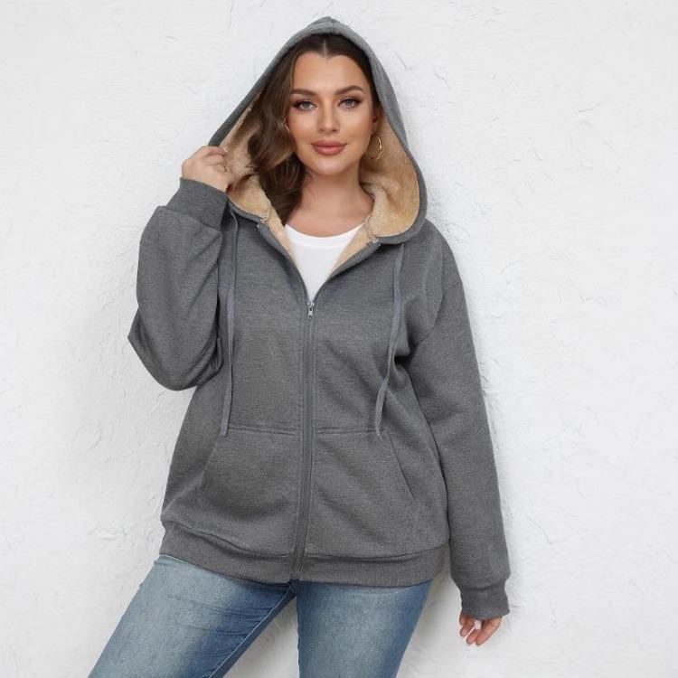 Winter Hooded Velvet Windbreaker Jacket Loose Casual Thickened Coat Top for Women S темно серый
Winter Hooded Velvet Windbreaker Jacket Loose Casual Thickened Coat Top for Women S темно серый