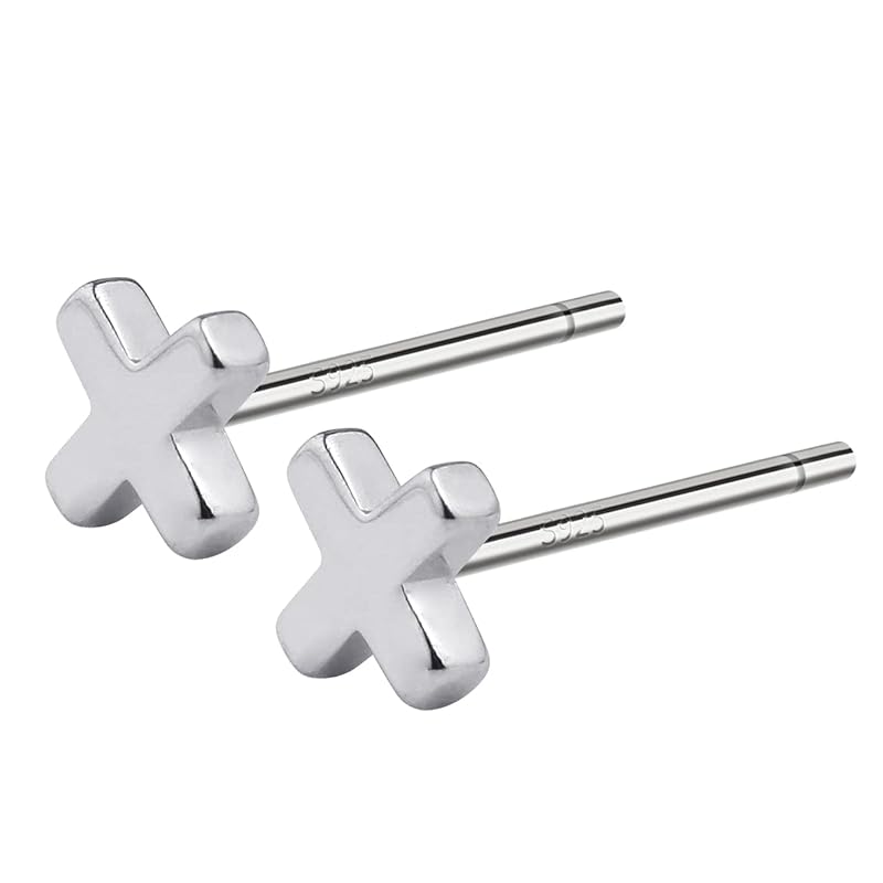earrings silver Silver925 cross cross Compatible with metal allergies Small size small mini modest simple (Silver)
earrings silver Silver925 cross cross Compatible with metal allergies Small size small mini modest simple (Silver)