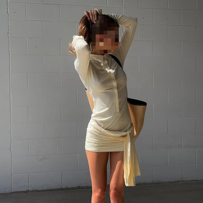 Европейская и американская осенняя женская мода, двубортное приталенное платье, однотонное, с длинным рукавом, юбка с запахом на бретелях L
Европейская и американская осенняя женская мода, двубортное приталенное платье, однотонное, с длинным рукавом, юбка с запахом на бретелях L