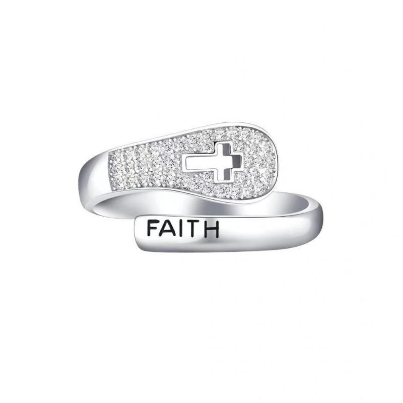 Faith Cross Hollow Ring: Women s European & American Fashion Design, Unique Personality Couple Band Adjustable Opening
Faith Cross Hollow Ring: Women s European & American Fashion Design, Unique Personality Couple Band Adjustable Opening