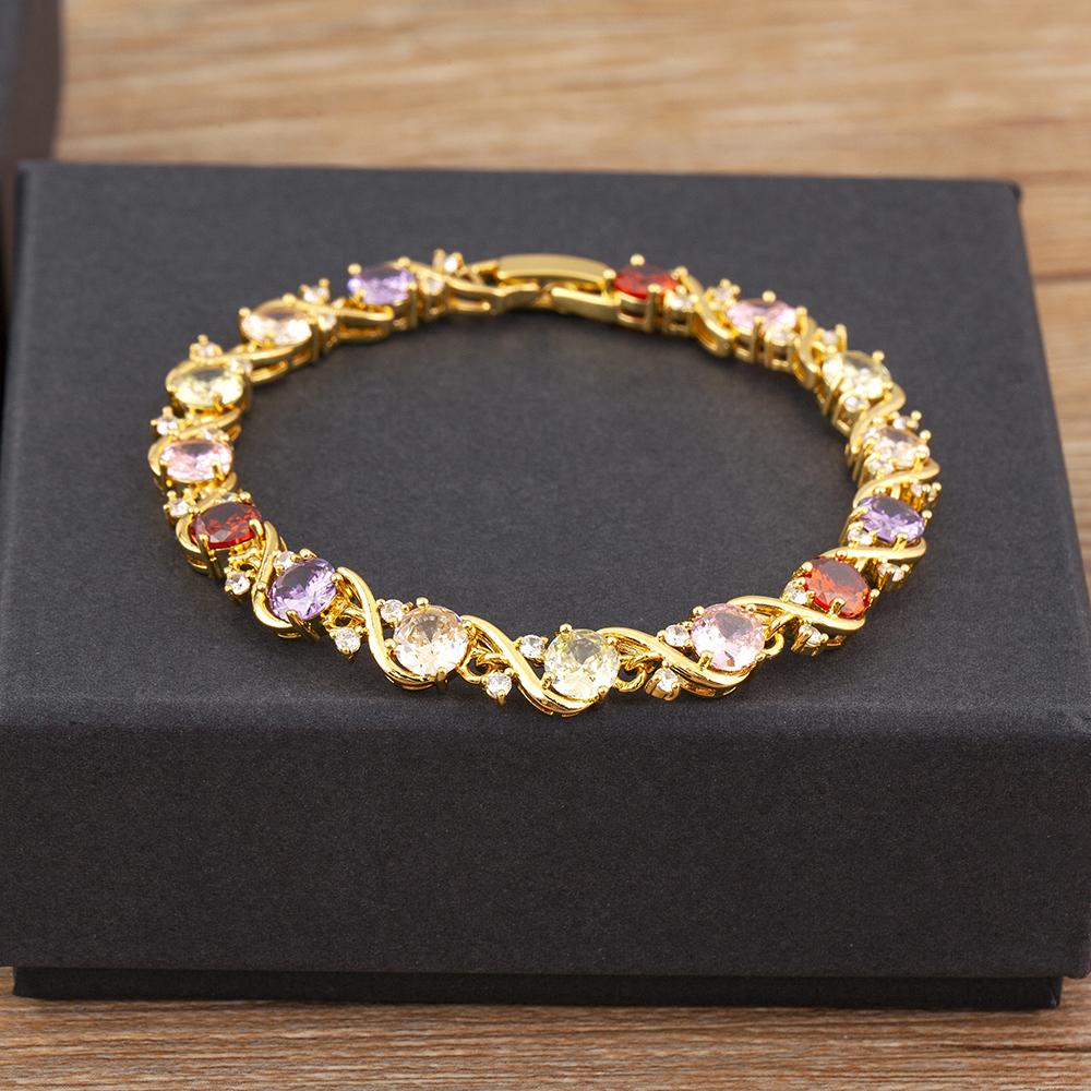 Nidin Elegant Aesthetic Pave Shiny Crystal Zircon Charm Chain Bracelets 2 Colors For Women Light Luxury Bangle Jewelry Fine Gift
Nidin Elegant Aesthetic Pave Shiny Crystal Zircon Charm Chain Bracelets 2 Colors For Women Light Luxury Bangle Jewelry Fine Gift