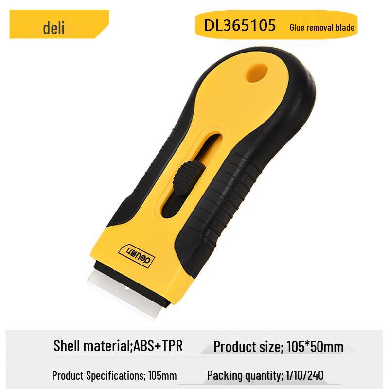 Deli Tools DL365105 Mini Scraper: Glue, Paint & Sticker Remover for Glass & Walls
Deli Tools DL365105 Mini Scraper: Glue, Paint & Sticker Remover for Glass & Walls