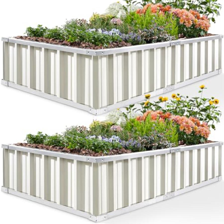 Raised Garden Bed 68 x 36 x 12 2 Packs Galvanized Steel Metal Outdoor Planter Kit Box for Vegetables Flowers and Herbs in Ivory United States
Raised Garden Bed 68 x 36 x 12 2 Packs Galvanized Steel Metal Outdoor Planter Kit Box for Vegetables Flowers and Herbs in Ivory United States