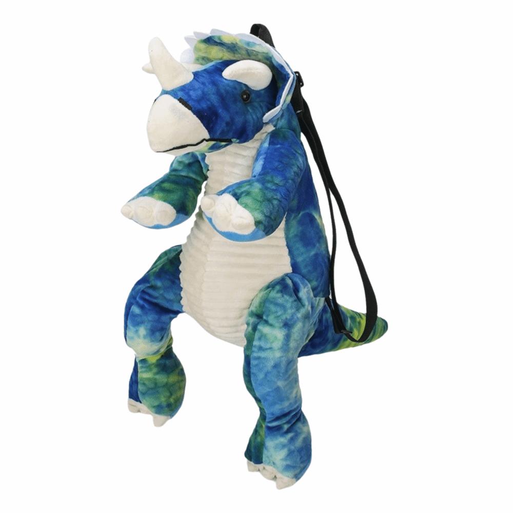 Creative Plush Dinosaur Doll 3D Animal Dinosaur Bag Cartoon Dinosaur Backpack Educational Toy Triceratops Blue
Creative Plush Dinosaur Doll 3D Animal Dinosaur Bag Cartoon Dinosaur Backpack Educational Toy Triceratops Blue