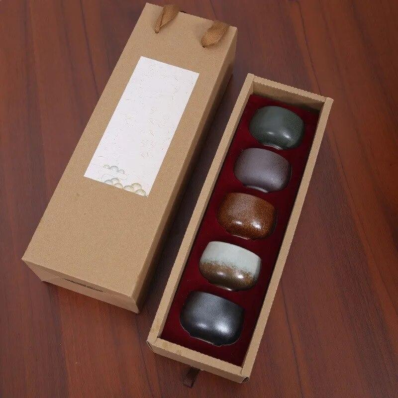 Coarse Pottery Tea Cup Five Element Kung Fu Tea Cup Set Large Teaware Kiln Change Glaze Ceramic Teacups Tea Set
Coarse Pottery Tea Cup Five Element Kung Fu Tea Cup Set Large Teaware Kiln Change Glaze Ceramic Teacups Tea Set
